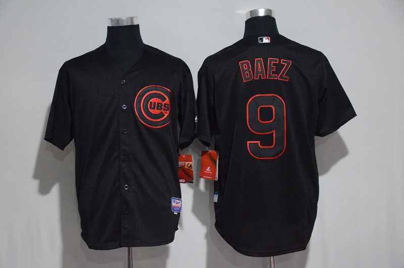 Chicago Cubs #9 Javier Baez Black Fashion Cool Base Stitched Jersey,We sell and wholesale Chicago Cubs #9 Javier Baez Black Fashion Cool Base Stitched Jersey on line form chian!